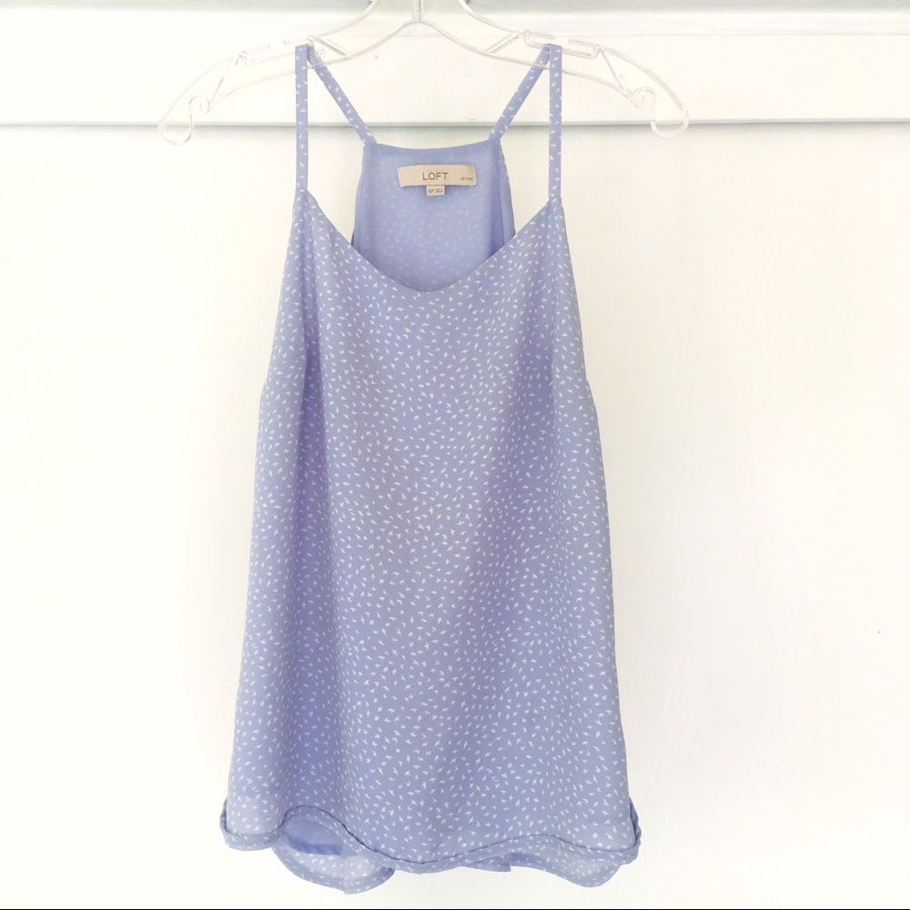 LOFT Dove Shirttail Cami